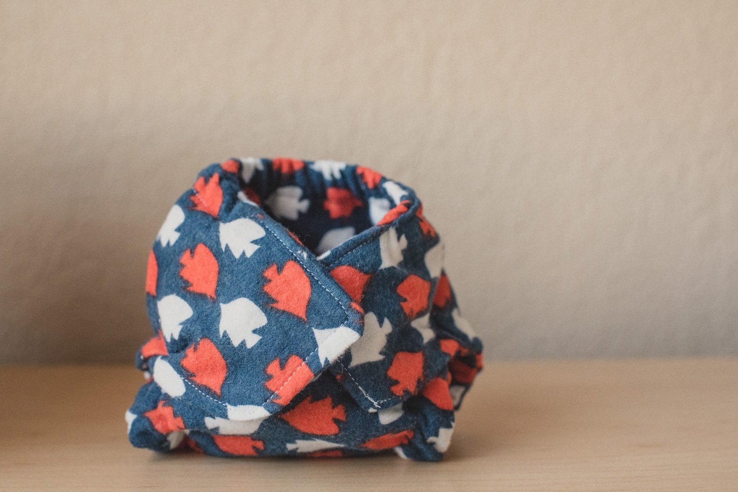 DIY Do it Yourself Cloth Diaper Fitted with Cute Fish Pattern